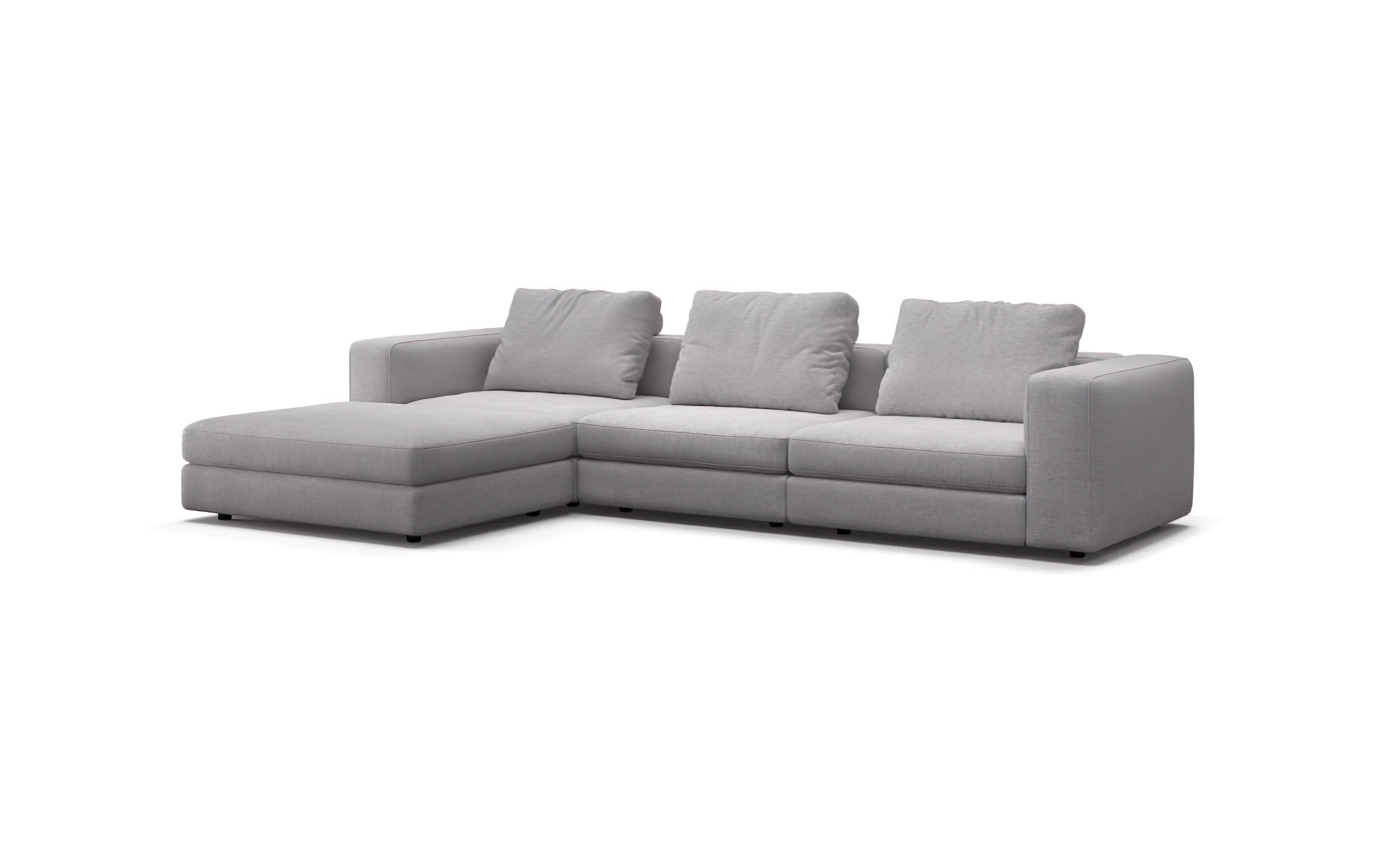 Corner sofa with pouf SOHO