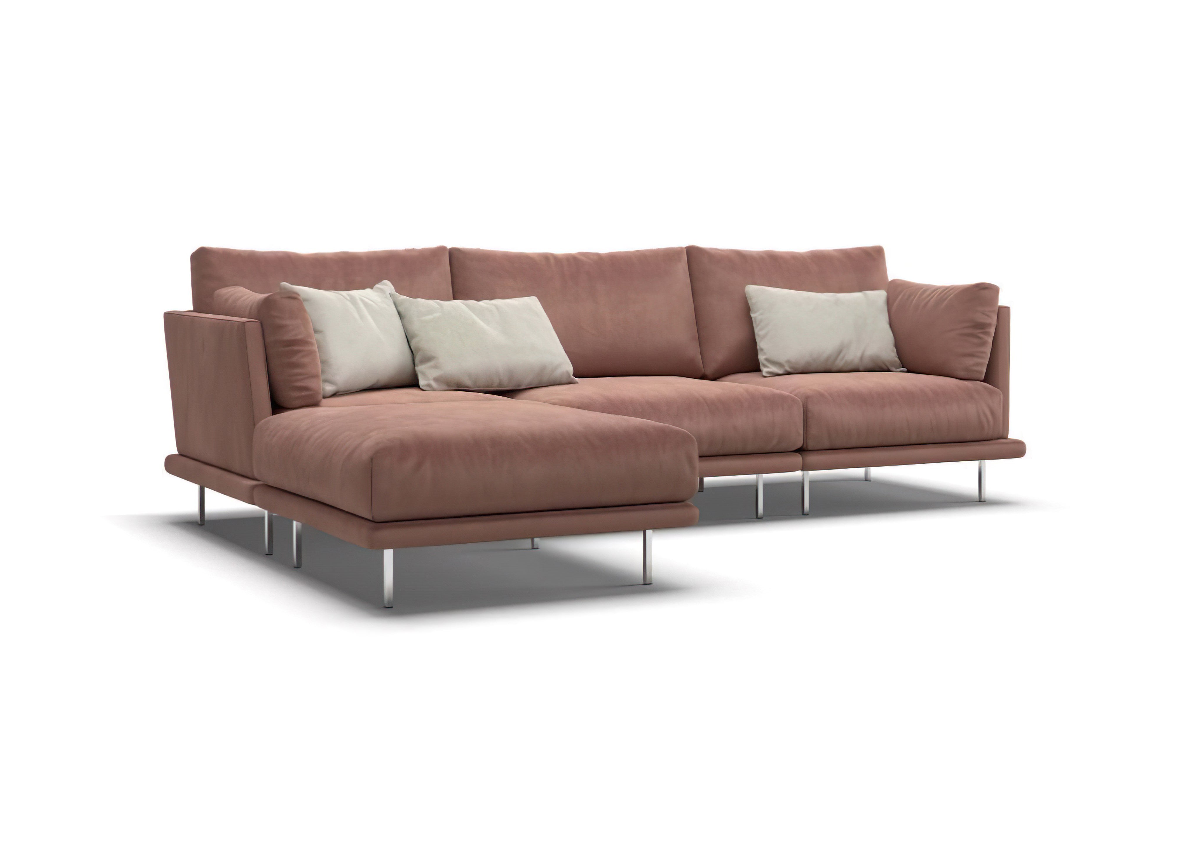 Corner sofa ALFINOSA with pouf