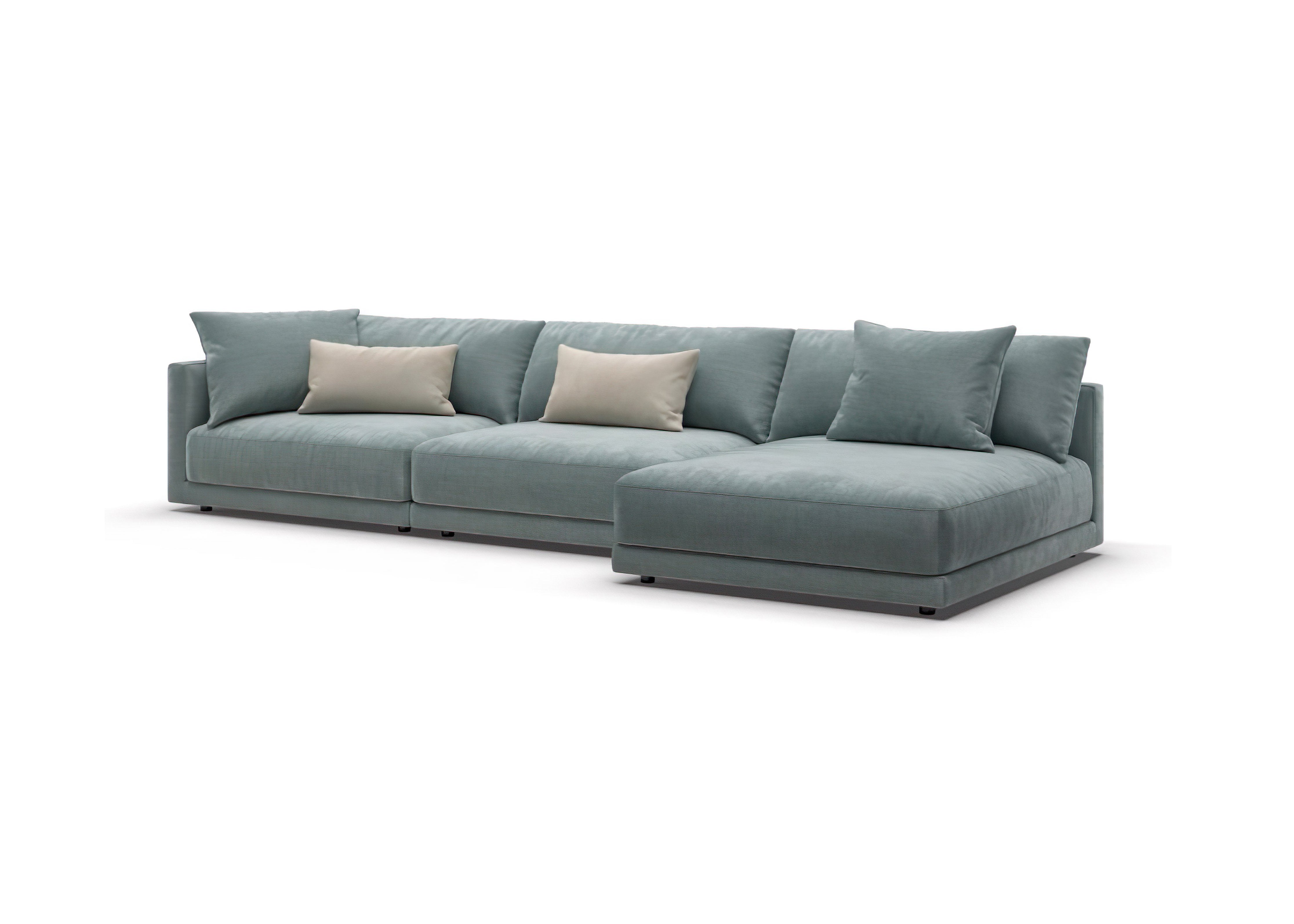 Corner sofa with daybed KATARINA