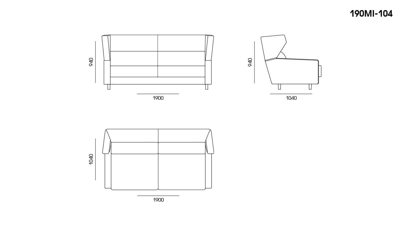 Double sofa MILTON Belfast 19