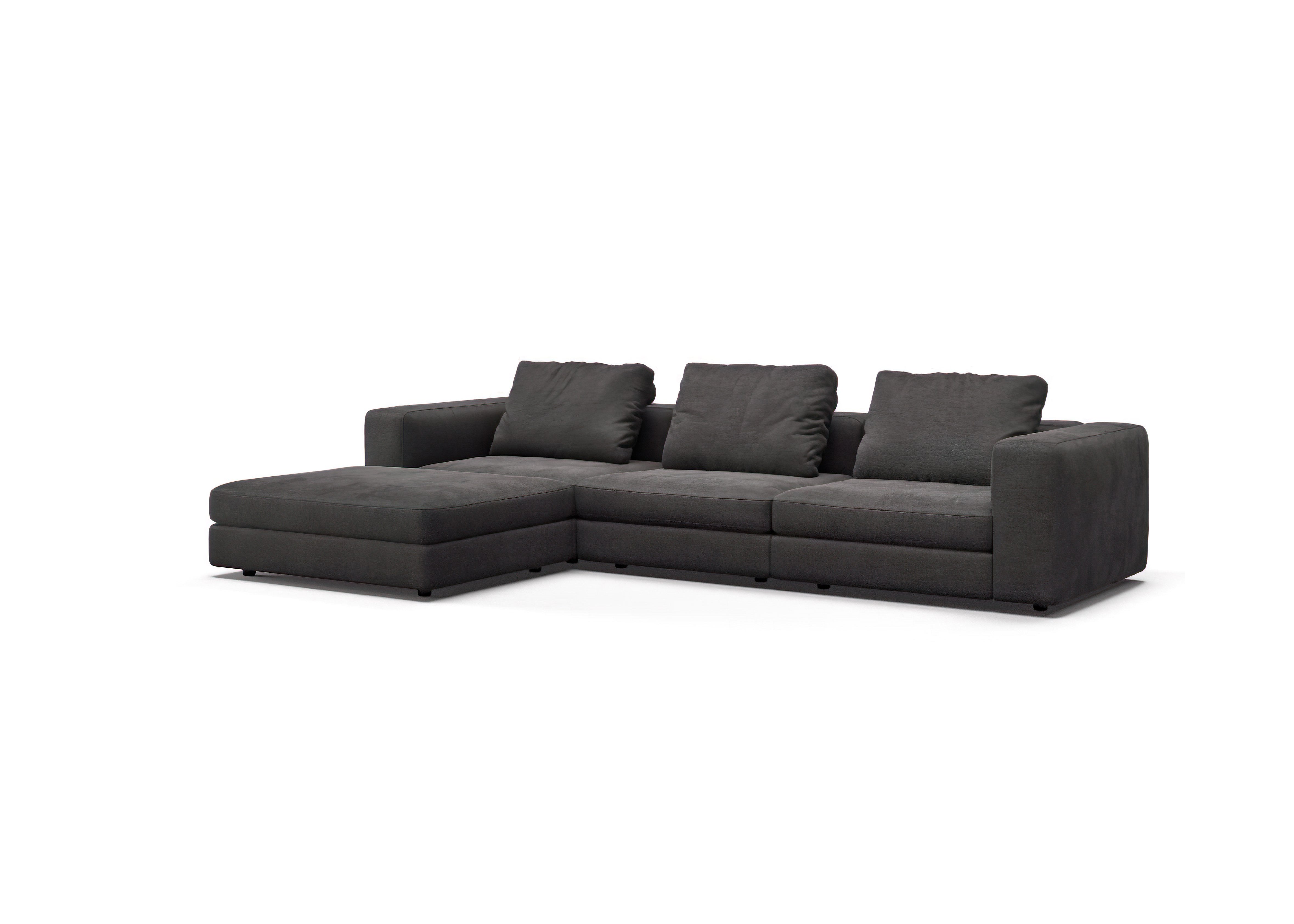 Corner sofa with pouf SOHO