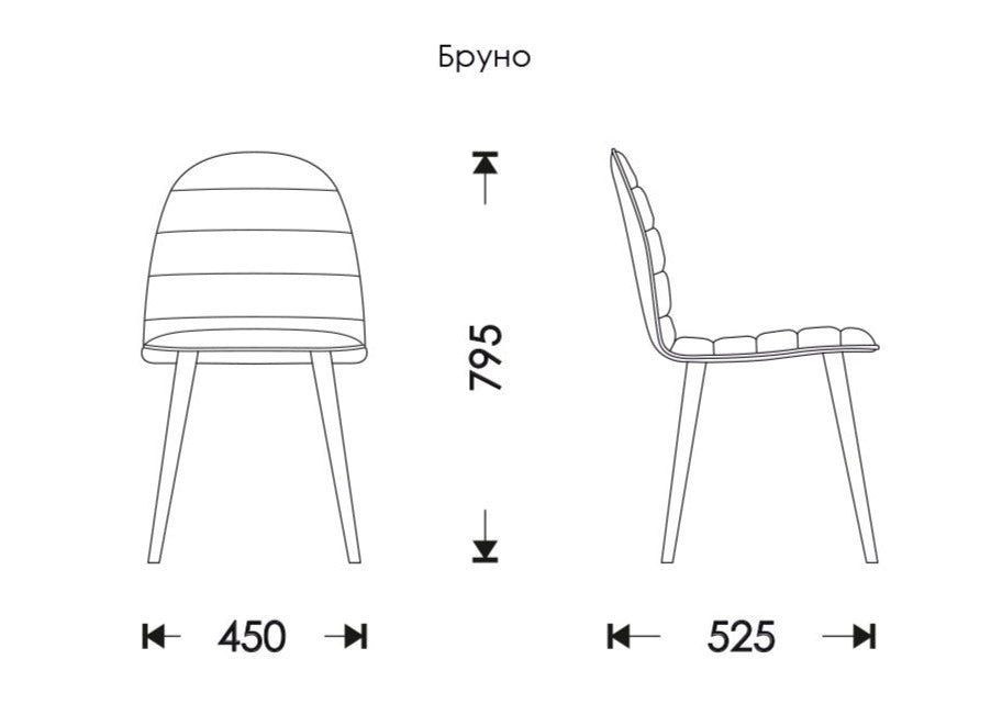 Стул БРУНО Estetica Bonapart 16