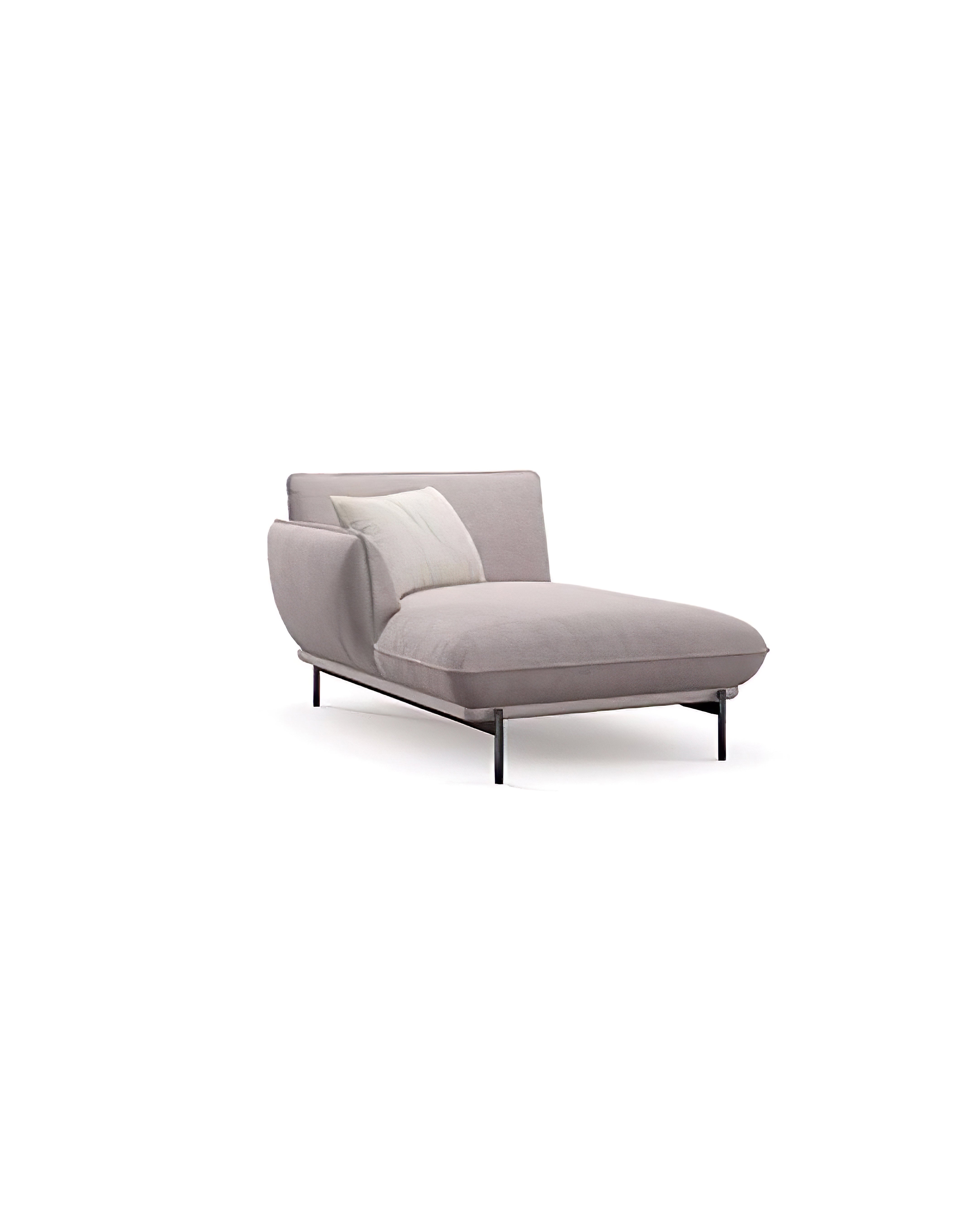 Chaise lounge with armrest LOTUS