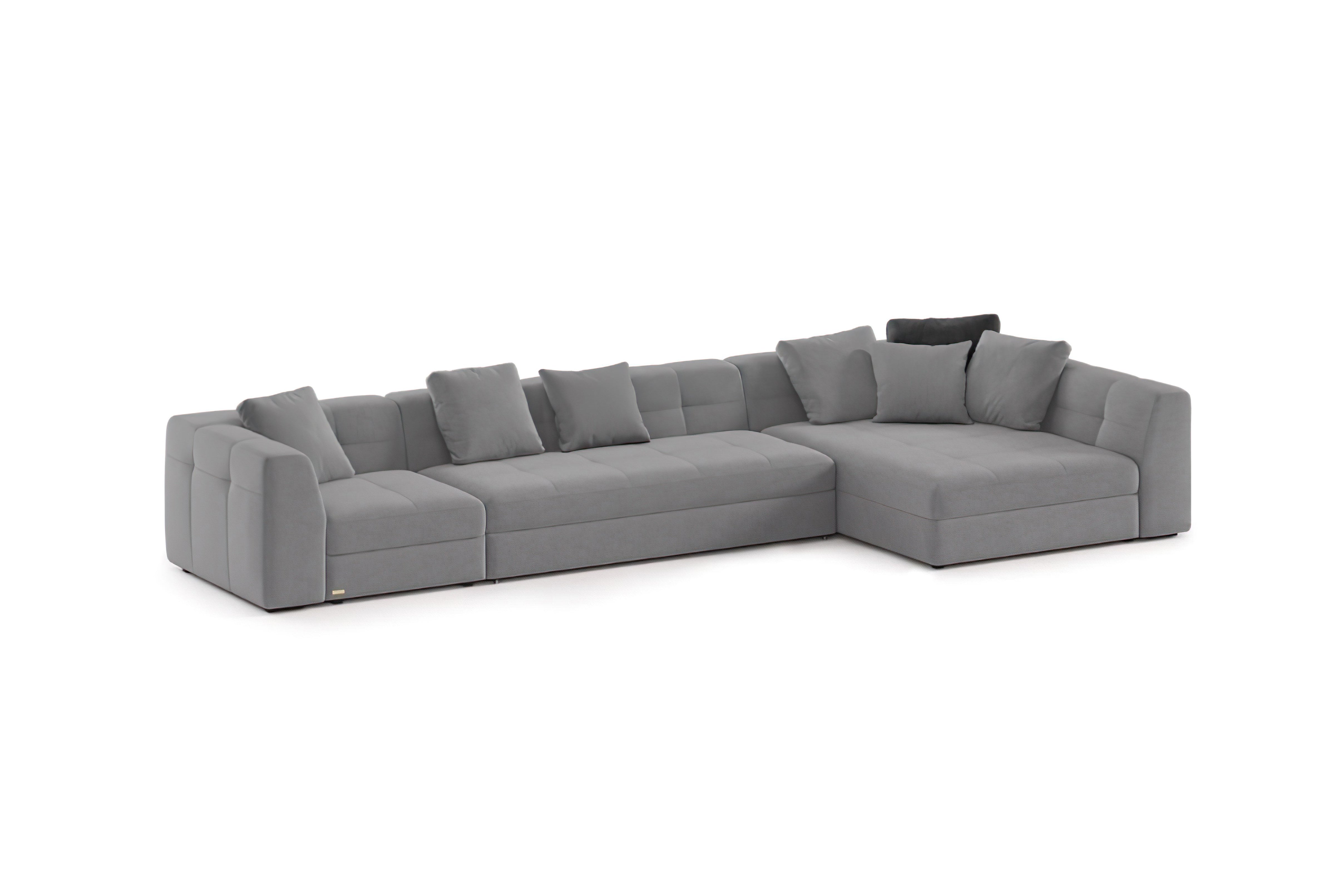 Corner sofa DORTMUND Royal Artex Gray