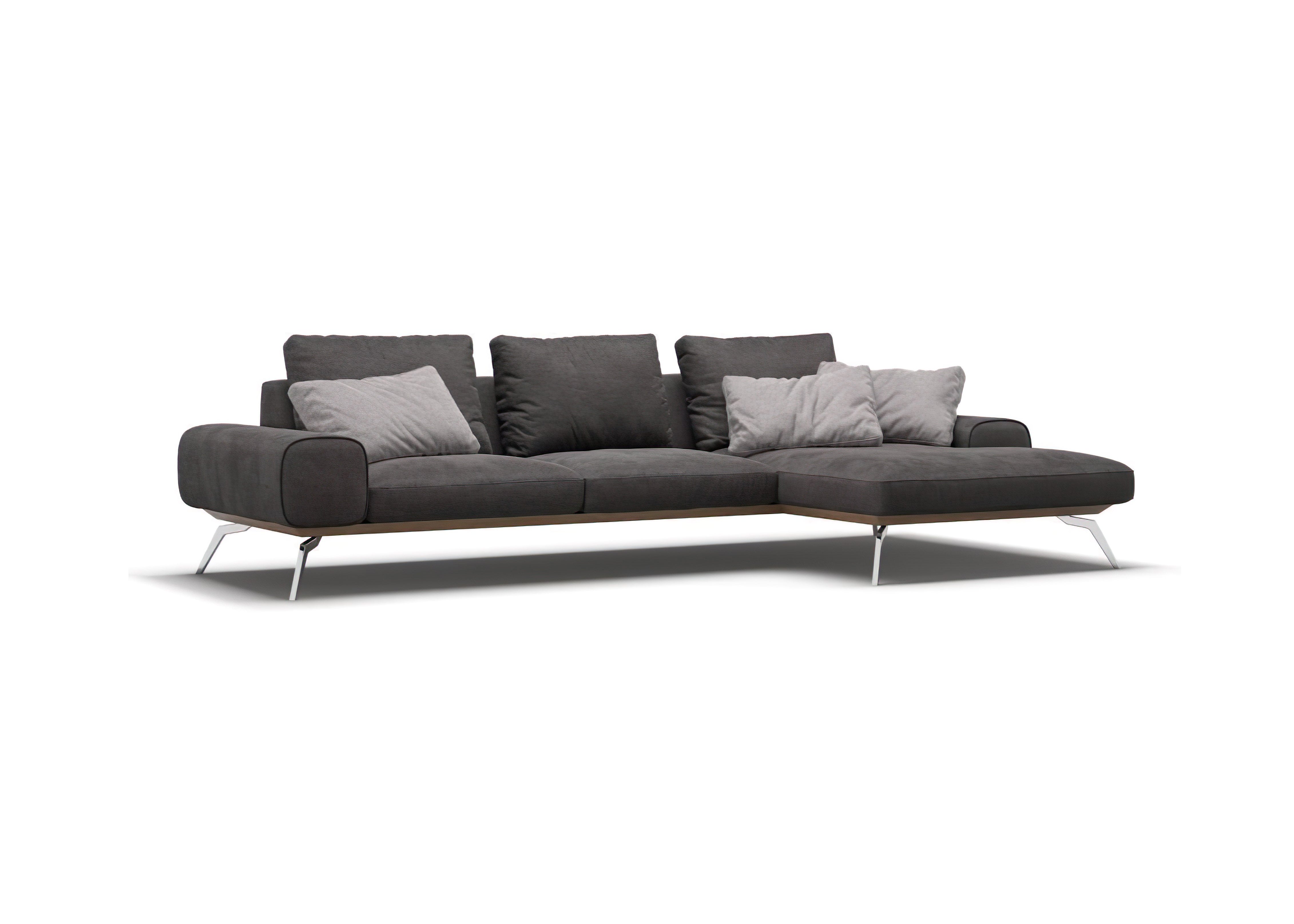 Corner sofa with chaise longue LINDA