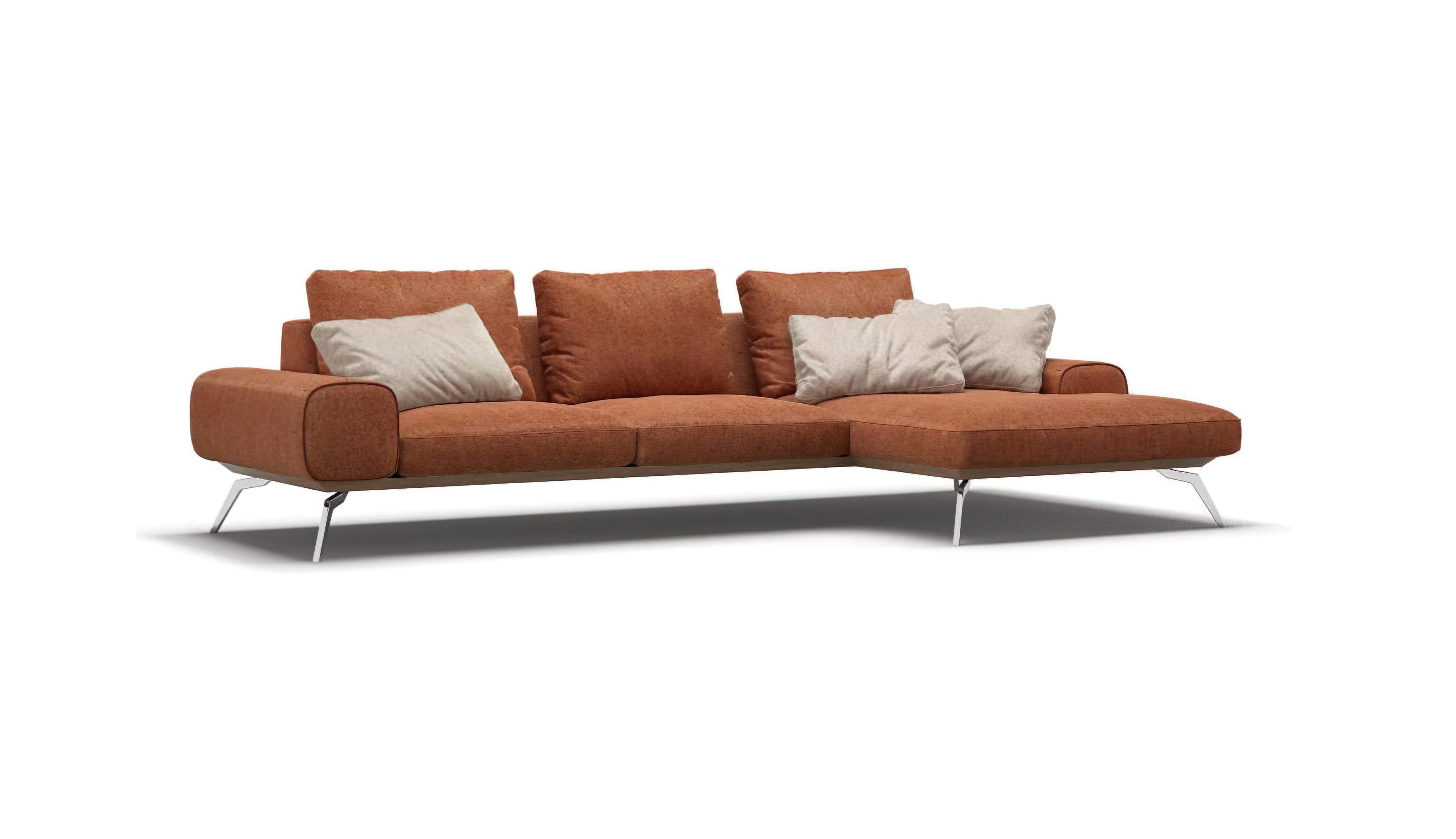 Corner sofa with chaise longue LINDA